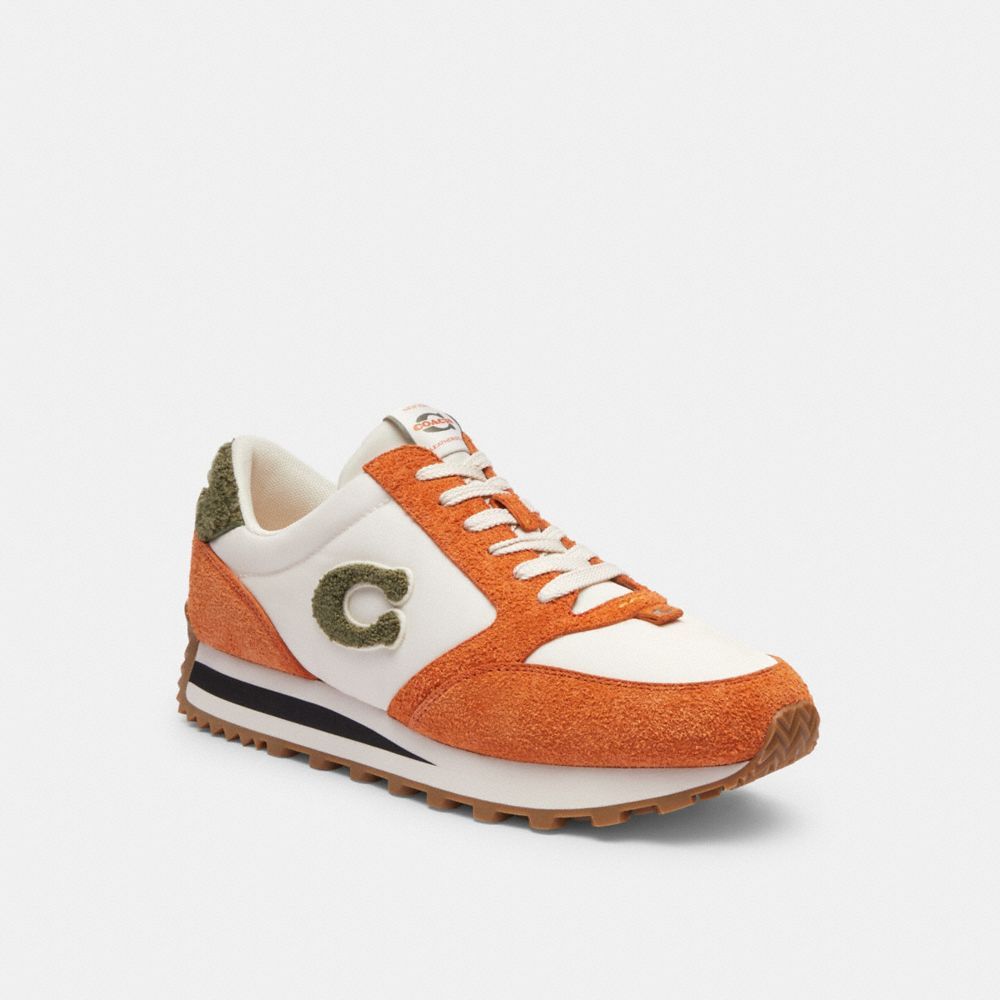 Coach Runner Sneaker Sneakers Heren Bruin Oranje | CJ0529864