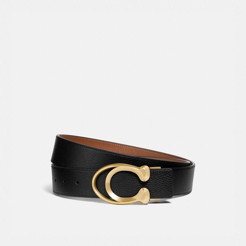 Coach Signature Buckle Belt, 38 Mm Riemen Heren Zwart | BL3270896