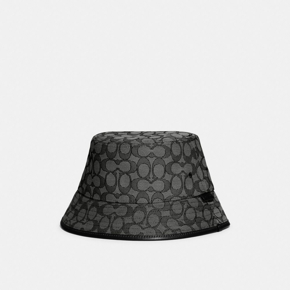 Coach Signature Jacquard Bucket Hat Hoeden Heren Grijs | EY1327690