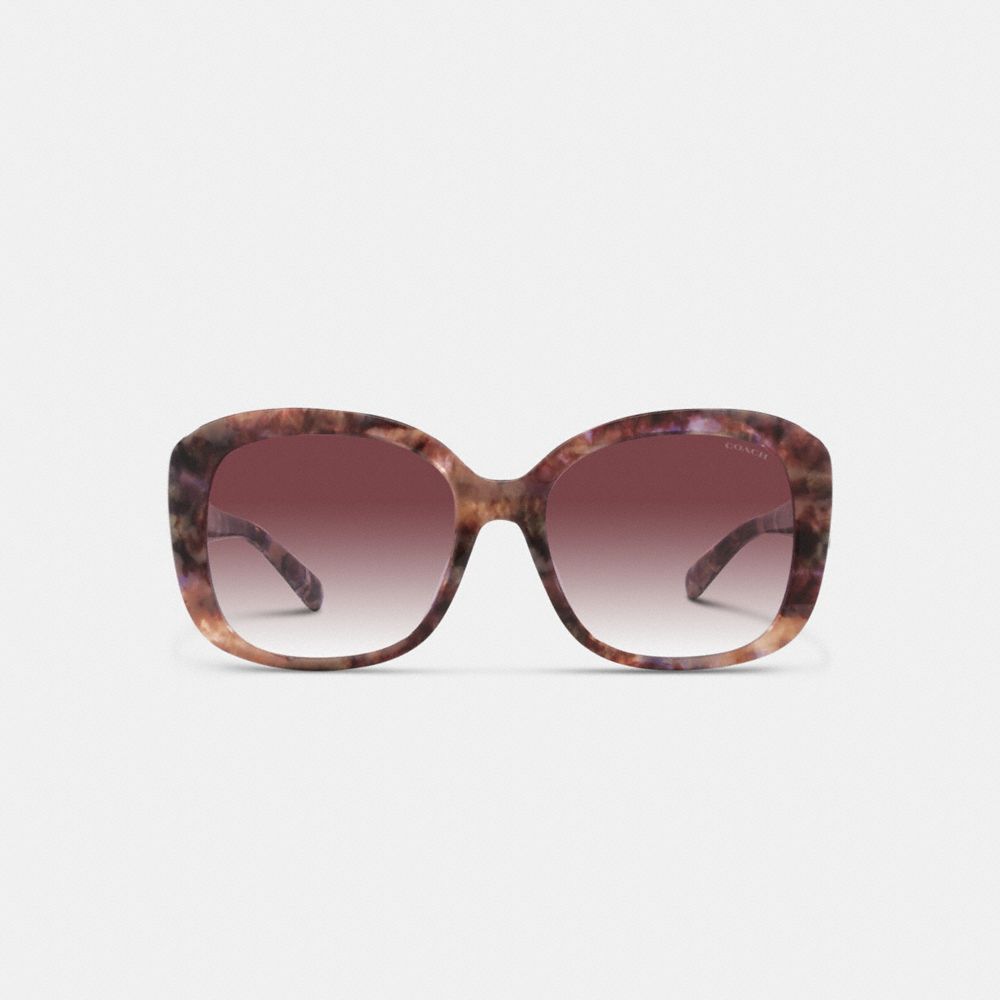 Coach Signature Oversized Square Sunglasses Brillen Dames Paars | GY4769352