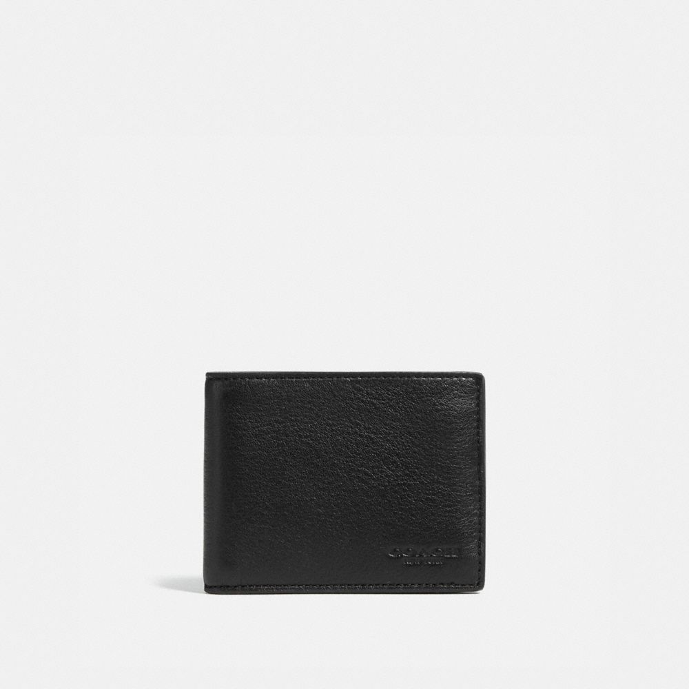 Coach Slim Billfold Wallet Billfolds Heren Zwart | LI2690837