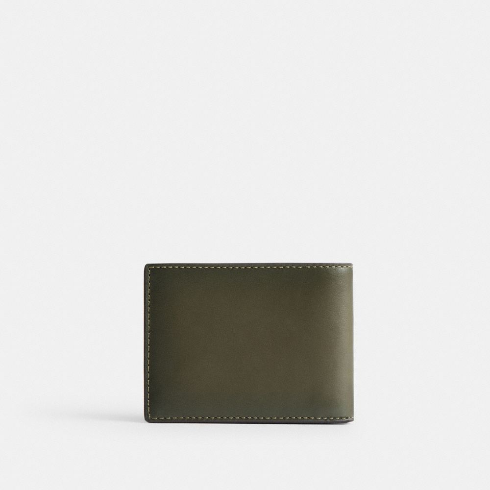 Coach Slim Billfold Wallet Billfolds Heren Groen | LX0276348