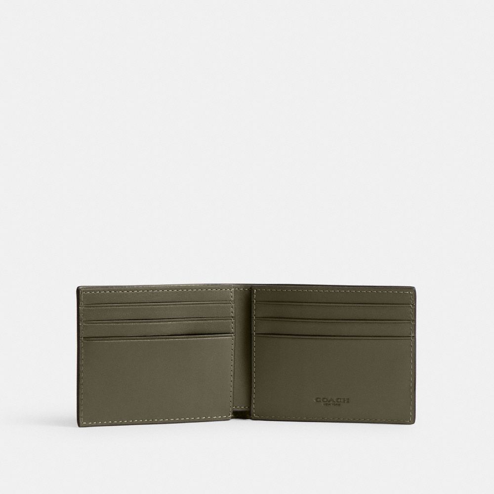 Coach Slim Billfold Wallet Billfolds Heren Groen | LX0276348