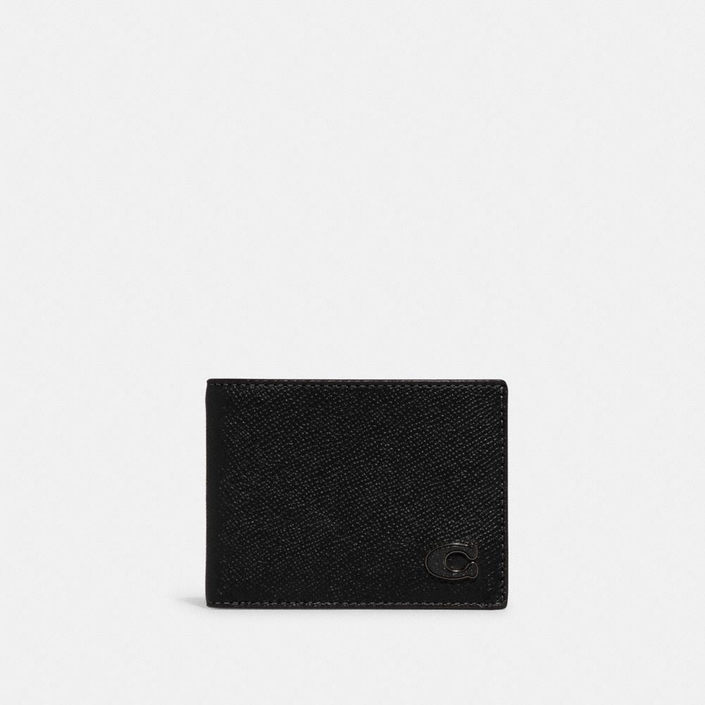 Coach Slim Billfold Wallet Billfolds Heren Zwart | NP7426051