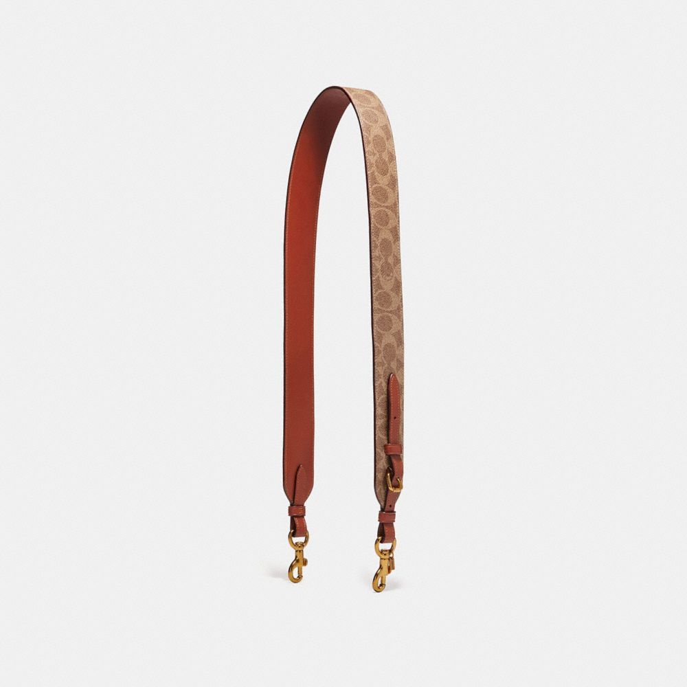 Coach Strap In Signature Canvas Sieraden Dames Rood | HQ3980412