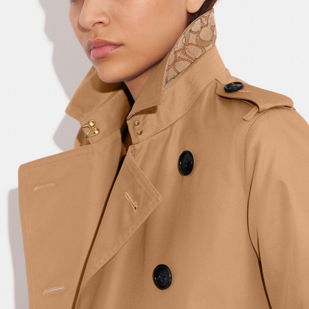 Coach Trench Coat Jassen Dames Khaki | QM7938065