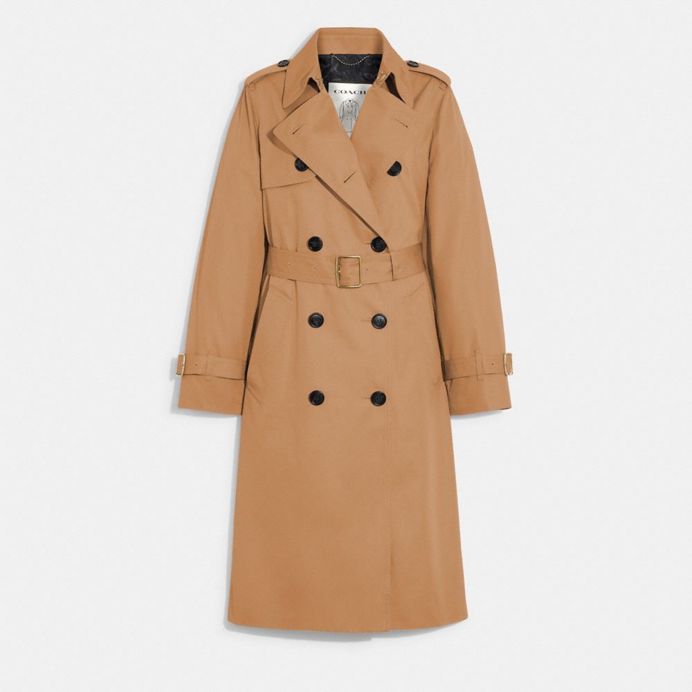 Coach Trench Coat Jassen Dames Khaki | QM7938065