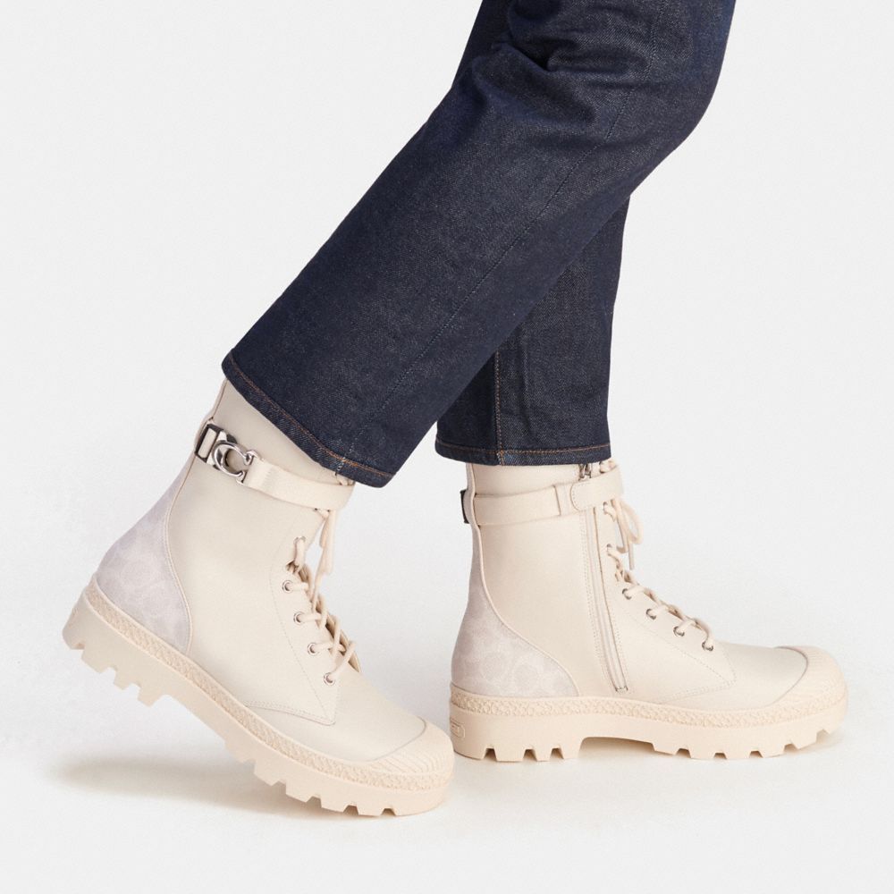 Coach Tucker Boot With Signature Canvas Laarzen Heren Gekleurd | ZC8174295